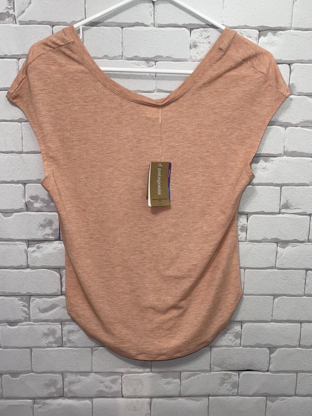 NWT Patagonia Women's Glorya Twist Top T Shirt Scotch Pink Sz Xl